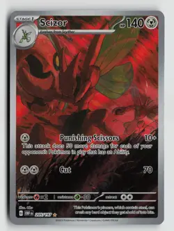 Pokemon - Scizor - 205/197 SV03: Obsidian Flames - Illustration Rare - NM - Image 1