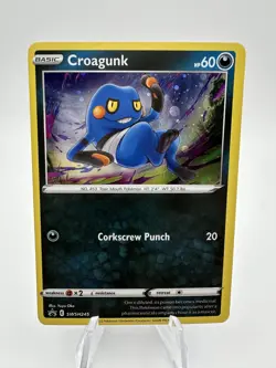 Black Star Promo Croagunk SWSH245 Sword and Shield Promos Pokemon TCG LP/NM - Image 1