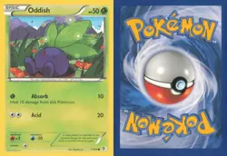 ODDISH 1/149 COMMON BOUNDARIES CROSSED POKEMON NEAR MINT - Image 3