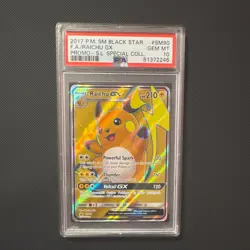 Pokemon TCG 2017 Raichu GX SM90 SM Black Star Promo Holo PSA 10! - Image 1
