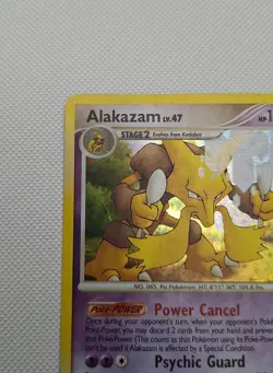 Pokemon TCG Alakazam 2/123 Mysterious Treasures Holo Rare w/ Holo Bleed MP - Image 2