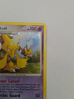 Pokemon TCG Alakazam 2/123 Mysterious Treasures Holo Rare w/ Holo Bleed MP - Image 3