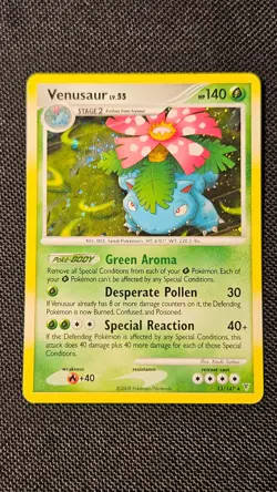 Pokemon TCG Venusaur 13/147 Supreme Victors Holofoil w/swirl - Moderately Played - Image 2