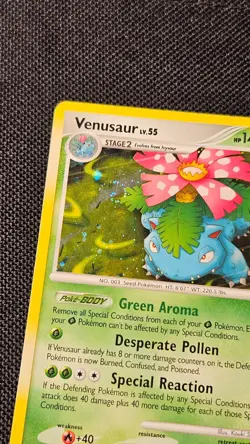 Pokemon TCG Venusaur 13/147 Supreme Victors Holofoil w/swirl - Moderately Played - Image 3