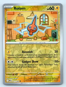 Rotom 077/182 Common Destined Rivals Pokemon Reverse Holo Near Mint - Image 1