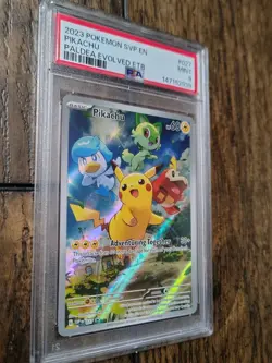 Pikachu Pokemon Svp En-Sv Black Star Promo 027 NM PSA 9 - Image 3