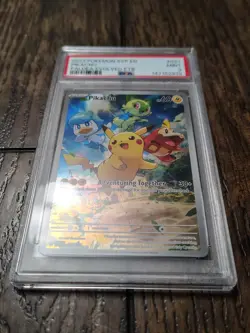 Pikachu Pokemon Svp En-Sv Black Star Promo 027 NM PSA 9 - Image 4