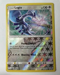 Pokemon TCG Lugia 131/181 SM Team Up Reverse Holo Rare Eng 130HP - Image 1