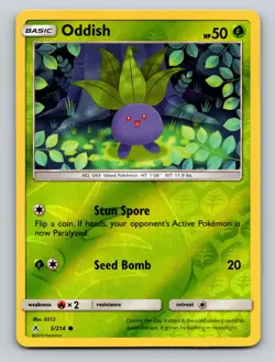 Oddish 5/214 Common Unbroken Bonds Pokemon Reverse Holo NM - Image 1