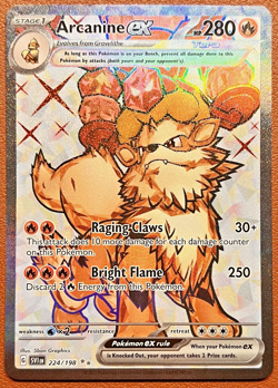 Pokemon Arcanine ex 224/198 SV01: Scarlet & Violet Base Set NM - Image 1