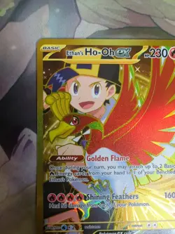 Pokemon TCG Ethan's Ho-Oh EX Gold Holo Card 239/182 Sv10: Destined Rivals - Image 3
