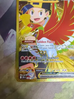 Pokemon TCG Ethan's Ho-Oh EX Gold Holo Card 239/182 Sv10: Destined Rivals - Image 4