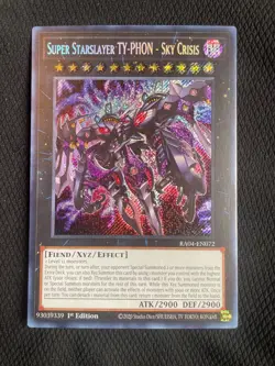 Yu-Gi-Oh! TCG Super Starslayer TY-PHON - Sky Crisis (Secret Rare) RA04 NM 1st Ed - Image 1
