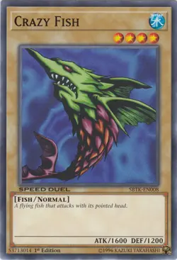 1x (NM) Crazy Fish - SBTK-EN008 - Common - 1st Edition YuGiOh - Image 1