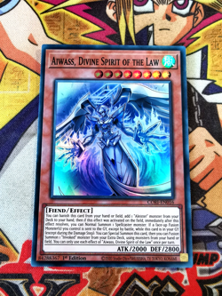 Aiwass, Divine Spirit of the Law cori-en016 1st Ed (NEW) Super Rare Yu-Gi-Oh! - Image 1