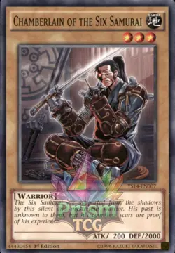 1st Ed Chamberlain of the Six Samurai YS14-EN007 Yugioh - Image 1