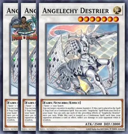 Yugioh! 3x Angelechy Destrier CORI-EN092 Super Rare 1st Ed NM - Image 1