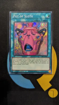 CORI-EN061 Pot of Sloth x3 Secret Rare 1st Ed YuGiOh Playset - Image 2