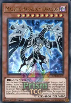 1st ed Malefic Paradigm Dragon ultra rare BLAR-EN019 Yugioh - Image 1