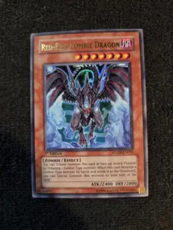 Yugioh Red-Eyes Zombie Dragon SDZW-EN001 Ultra Rare 1st Ed - LP - Image 1