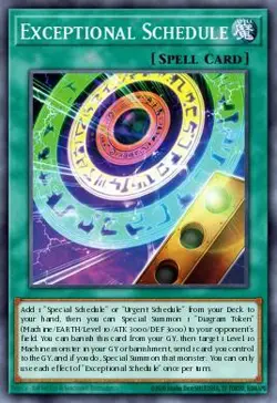 Yugioh BLZD-EN054 - Exceptional Schedule - Secret Rare - Image 1
