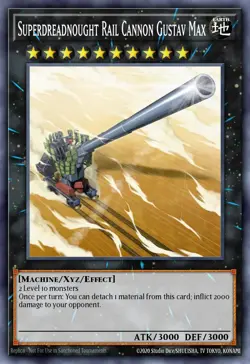 Yugioh RA04-EN063 - Superdreadnought Rail Cannon Gustav Max - Collector's Rare - Image 1