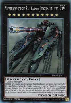 Yugioh RA03-EN041 - Superdreadnought Rail Cannon Juggernaut Liebe - Collector's - Image 1