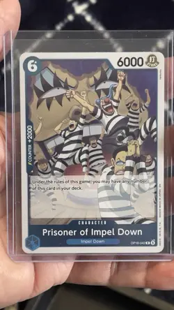Prisoner of Impel Down OP16-042 Rare The Time of Battle Foil English One Piece!! - Image 1