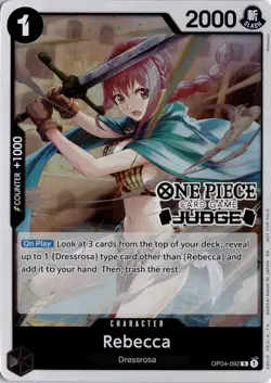 Rebecca (Judge Pack Vol. 6) R One Piece Promotion Cards OP04-092 One Piece TCG - Image 1