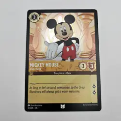 Mickey Mouse True Friend 12/204 - Cold Foil - The First Chapter Lorcana Card - Image 1