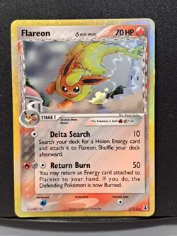 Flareon 5/113 Delta Species Rare Holo Pokemon TCG Ungraded Card - Image 1
