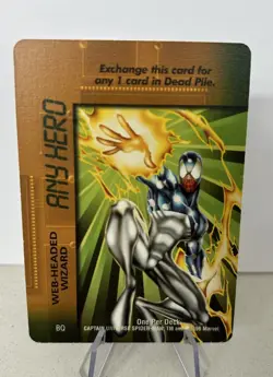 Marvel Overpower Card Game WEB-HEADED WIZARD Any Hero Card RARE - Image 1
