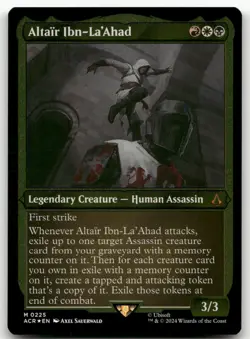 Altair Ibn-La'Ahad (Foil Etched) #225 (NM) Assassin's Creed ACR Magic MTG - Image 1