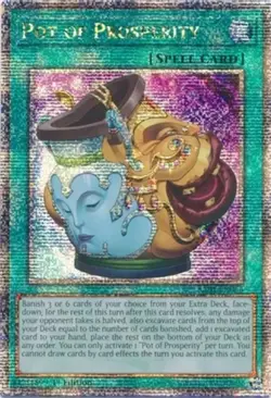 Yugioh! LP Pot of Prosperity - RA01-EN066 - Quarter Century Secret Rare - 1st Ed - Image 1