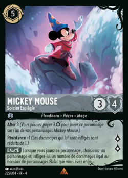 Lorcana - Mickey Mouse - Sorcier espiegle - MINT/NMINT - FR - FOIL - Image 1
