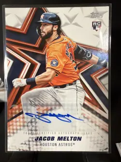 2026 Topps Series 1 Jacob Melton Baseball Stars Rookie Autograph Card #BSA-JM - Image 1