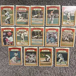 1972 Topps Baseball In Action Card Lot of 14 - Image 1