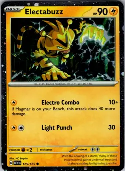 Electabuzz (Cosmos Holo) 125/165 Holo Miscellaneous Cards & Products Pokemon NM - Image 1