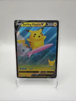 🔥Pokemon 2021 TCG SWSH Celebrations Ultra Rare Surfing Pikachu V Card 008🔥 - Image 1