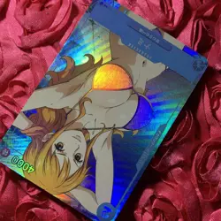 NAMI ONE PIECE Beach Goddess Waifu Foil Anime Card Bikini - Image 3