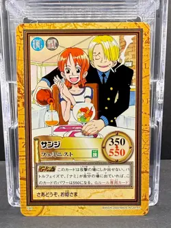 Sanji Nami C80 Hyper Battle Carddas One Piece Japanese Bandai Card Vintage - Image 1