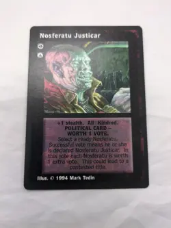 Nosferatu Justicar Jyhad Vampire The Eternal Struggle Rare Card - Image 1
