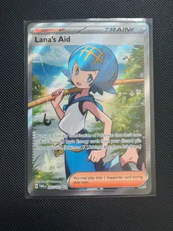 Lana's Aid Twilight Masquerade Holo Full Art Card 207/167 Sv06 NM Condition - Image 1