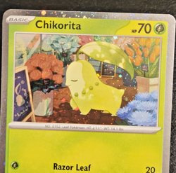 Chikorita (Cosmos Holo Promo) 069 Pokemon TCG Card ( ME: Mega Evolution NM ) - Image 2