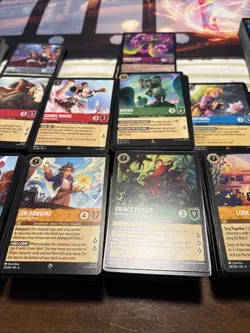 Disney Lorcana Bulk R/SR Only Lot 1200+ Cards, Various Sets 1-7 - Image 3