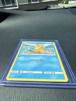 Build a Bear Pokemon Card Psyduck Promo Trading TCG Near Mint. - Image 1
