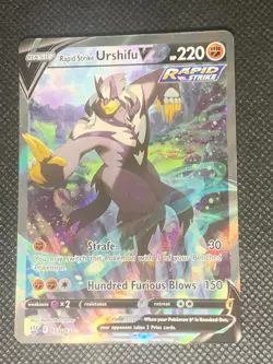 Rapid Strike Urshifu V 153/163 - Battle Styles Pokemon Card - NM - Image 1