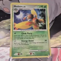 Pokemon TCG Cards Mothim 6/99 Platinum Arceus Holo Rare - LP - Image 1