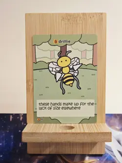 Pokiebubies 1st Edition - Drillie 48 Fanmade Pokemon Card Chef Ken Lee Beedrill - Image 1