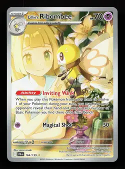 Lillie's Ribombee 164/159 Illustration Rare Journey Together Pokemon Card - Image 1